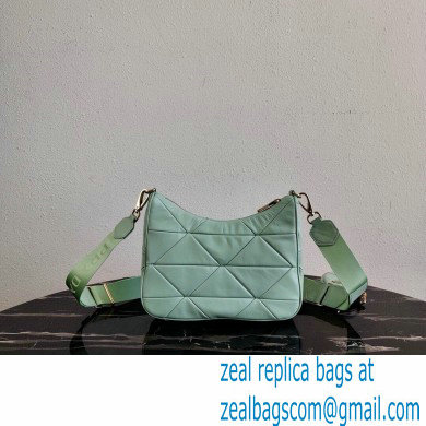 Prada Leather Shoulder Bag 1BC151 Light Green 2021