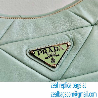 Prada Leather Shoulder Bag 1BC151 Light Green 2021