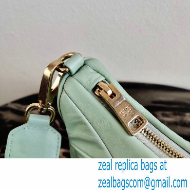 Prada Leather Shoulder Bag 1BC151 Light Green 2021