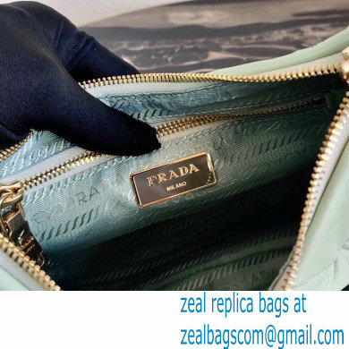 Prada Leather Shoulder Bag 1BC151 Light Green 2021