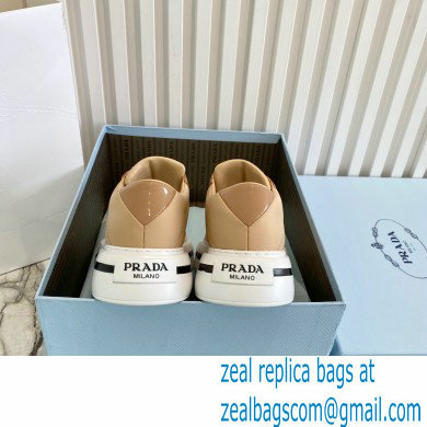 Prada Sheepskin Lining Platform Sneakers in Brown P04 2021