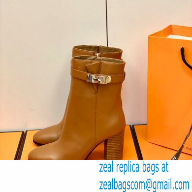 Hermes Saint Germain Ankle Boots Brown Handmade