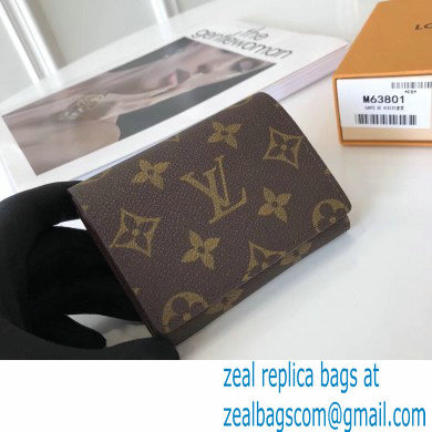 Louis Vuitton Enveloppe Carte de visite Card Holder Monogram Canvas M63801