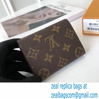 Louis Vuitton Enveloppe Carte de visite Card Holder Monogram Canvas M63801