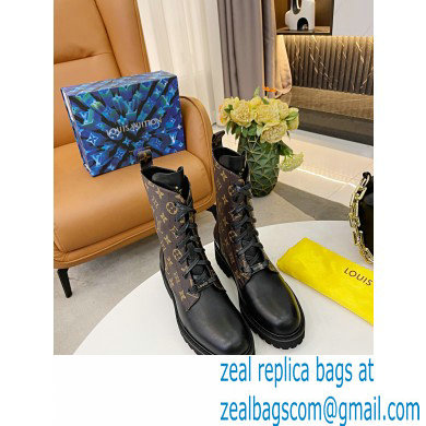 Louis Vuitton Territory Flat Ranger Ankle Boots Monogram Canvas 2021