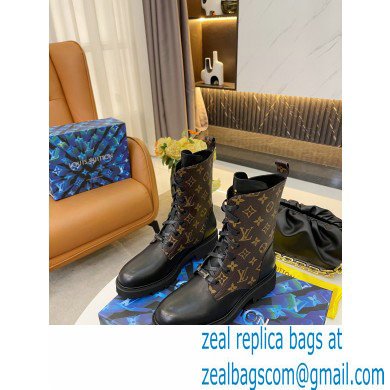Louis Vuitton Territory Flat Ranger Ankle Boots Monogram Canvas 2021