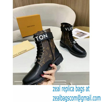 Louis Vuitton Territory Flat Ranger Ankle Boots Monogram Canvas with Adjustable Velcro Strap 2021