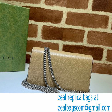 Gucci Dionysus Super Mini Shoulder Bag 476432 Leather Nude