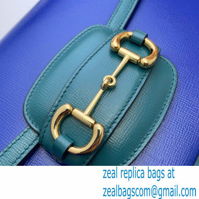 Gucci Horsebit 1955 Small Shoulder Bag 602204 Leather Blue/Turquoise 2021