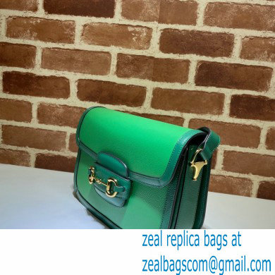 Gucci Horsebit 1955 Small Shoulder Bag 602204 Leather Green/Emerald 2021