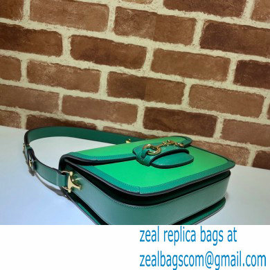 Gucci Horsebit 1955 Small Shoulder Bag 602204 Leather Green/Emerald 2021