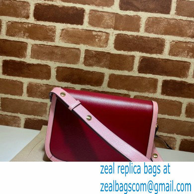 Gucci Horsebit 1955 Small Shoulder Bag 602204 Leather Red/Pink 2021