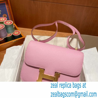 Hermes Constance 18 in original Epsom Leather mauve with Gold Hardware