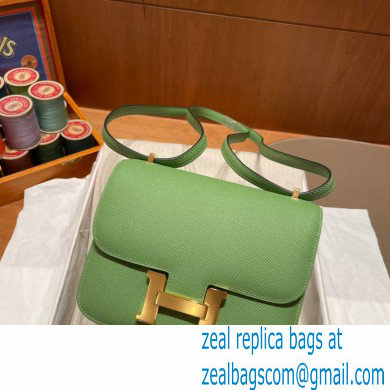 Hermes Constance 18 in original Epsom Leather vert criquet with gold Hardware