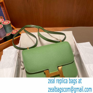 Hermes Constance 18 in original Epsom Leather vert criquet with gold Hardware