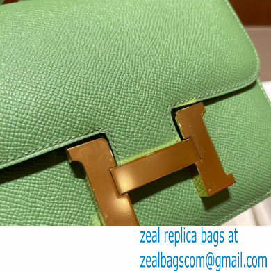 Hermes Constance 18 in original Epsom Leather vert criquet with gold Hardware