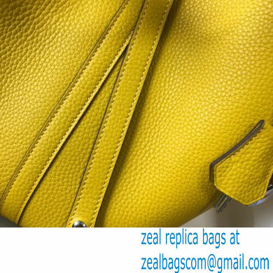 Hermes Picotin Lock 18/22 Bag Yellow with Silver Hardware