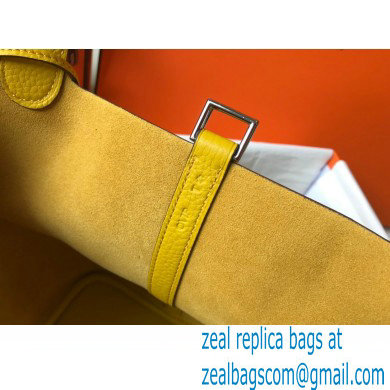 Hermes Picotin Lock 18/22 Bag Yellow with Silver Hardware