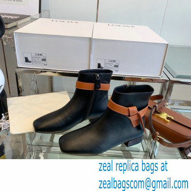 Loewe Gate Ankle Boots in calfskin Black 2021