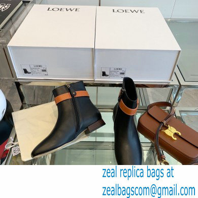 Loewe Gate Ankle Boots in calfskin Black 2021