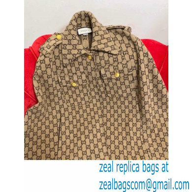 Gucci GG wool cape BEIGE 2021