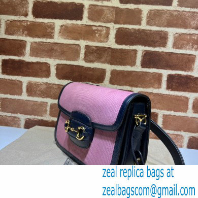 Gucci Horsebit 1955 small bag 602204 corduroy Pink 2021