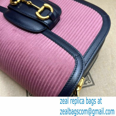 Gucci Horsebit 1955 small bag 602204 corduroy Pink 2021