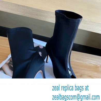 Gianvito Rossi Heel 10.5cm FABRIC and TPU HIROKO BOOTIE Black 2022