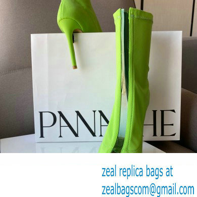 Gianvito Rossi Heel 10.5cm FABRIC and TPU HIROKO BOOTIE Green 2022