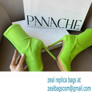 Gianvito Rossi Heel 10.5cm FABRIC and TPU HIROKO BOOTIE Green 2022