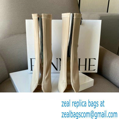 Gianvito Rossi Heel 10.5cm FABRIC and TPU HIROKO BOOTIE Nude 2022