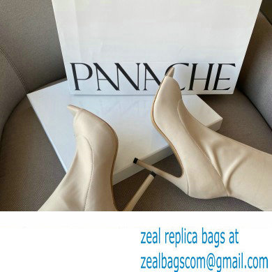 Gianvito Rossi Heel 10.5cm FABRIC and TPU HIROKO BOOTIE Nude 2022