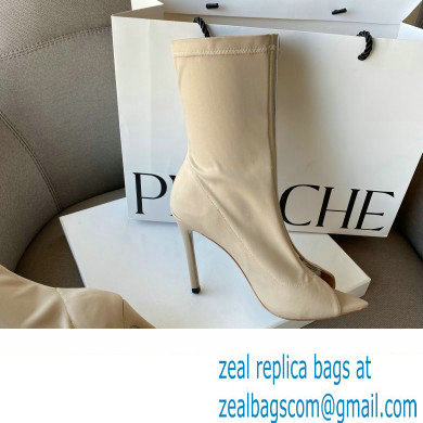 Gianvito Rossi Heel 10.5cm FABRIC and TPU HIROKO BOOTIE Nude 2022