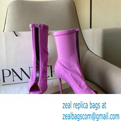 Gianvito Rossi Heel 10.5cm FABRIC and TPU HIROKO BOOTIE Purple 2022