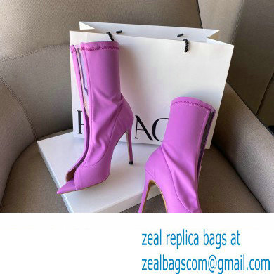 Gianvito Rossi Heel 10.5cm FABRIC and TPU HIROKO BOOTIE Purple 2022