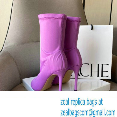 Gianvito Rossi Heel 10.5cm FABRIC and TPU HIROKO BOOTIE Purple 2022