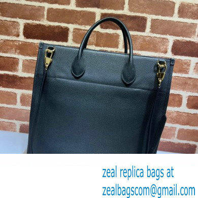 Gucci Medium/Large Tote Bag with Gucci Logo 674850 Black 2022