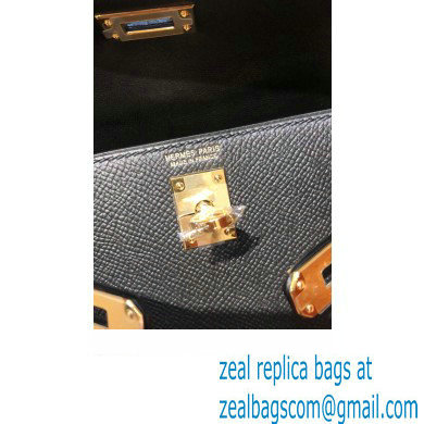 Hermes Mini Kelly II Handbag in original epsom leather black