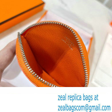 Hermes Orange Leather Fruit Bag Charm 2022