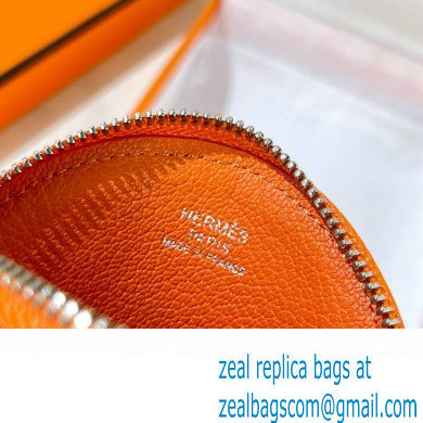 Hermes Orange Leather Fruit Bag Charm 2022