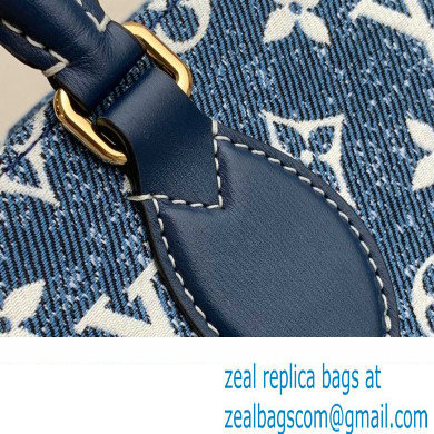 LOUIS VUITTON Monogram denim jacquard OnTheGo MM TOTE BAG M59608