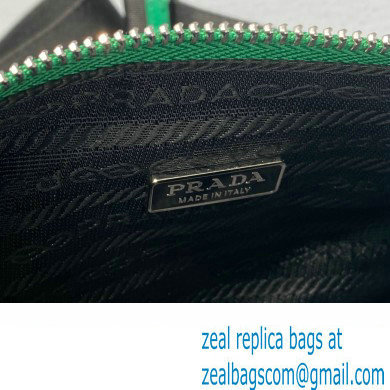 Prada Leather Triangle Shoulder Bag 1BH190 Green 2022