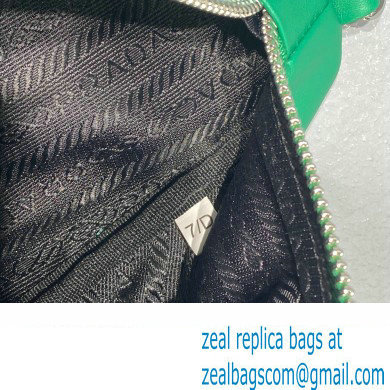 Prada Leather Triangle Shoulder Bag 1BH190 Green 2022