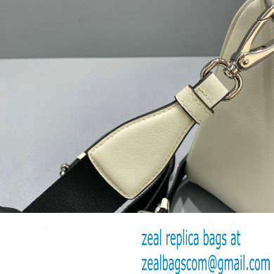 Prada Leather Triangle Shoulder Bag 1BH190 White 2022