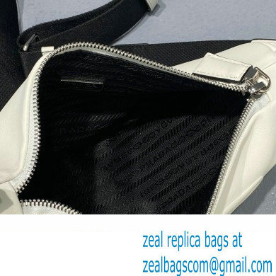 Prada Leather Triangle Shoulder Bag 1BH190 White 2022