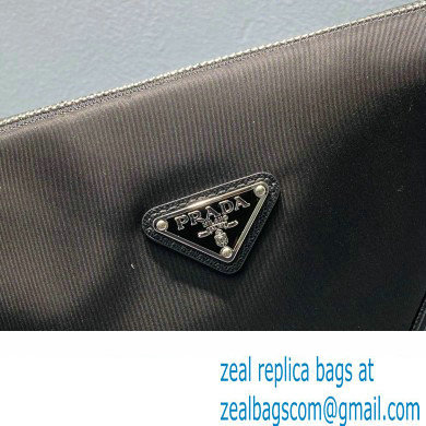 Prada Nylon Triangle Shoulder Bag Black 2022