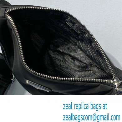 Prada Nylon Triangle Shoulder Bag Black 2022