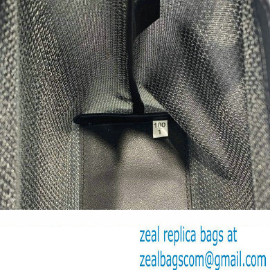 Prada Small Sequined Mesh Tote Bag 1BG417 Black 2022 - Click Image to Close