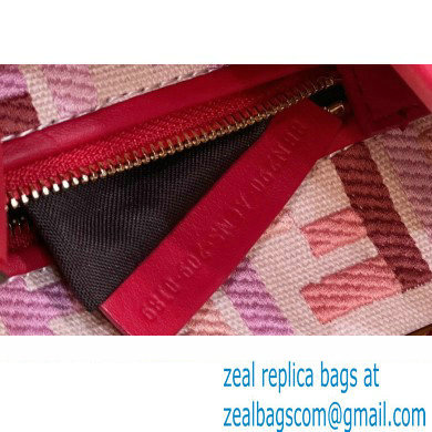 Fendi Peekaboo Iconic Mini Bag Red in Calfskin Leather with FF Lining