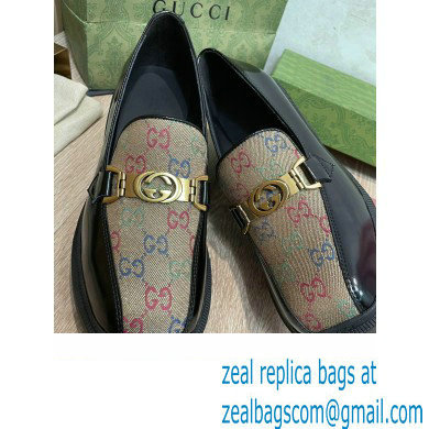 Gucci Heel 5.5cm Loafers with Interlocking G Horsebit 670417 Multicolor 2022